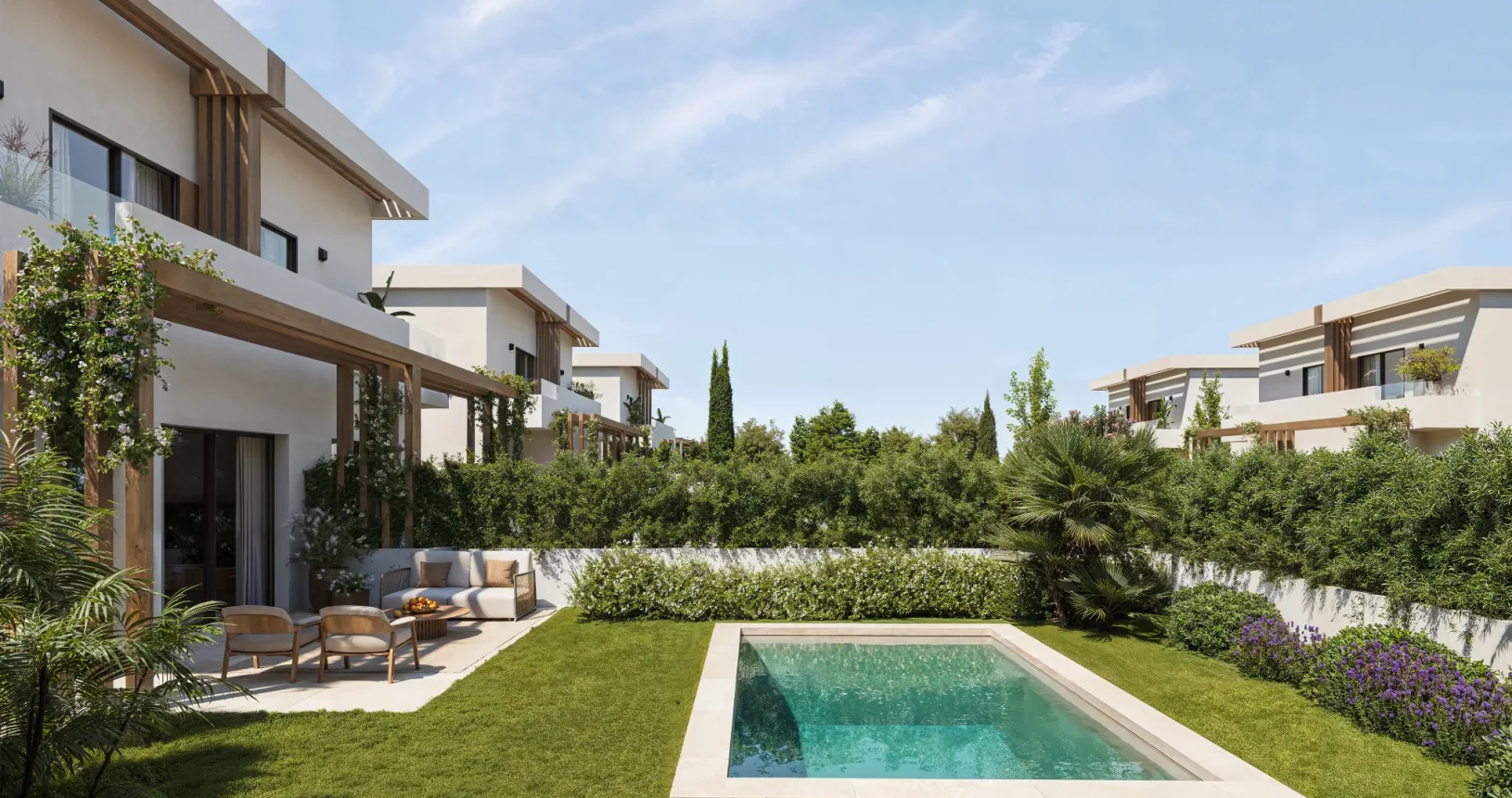 Render Exteriores Residencial al Retama