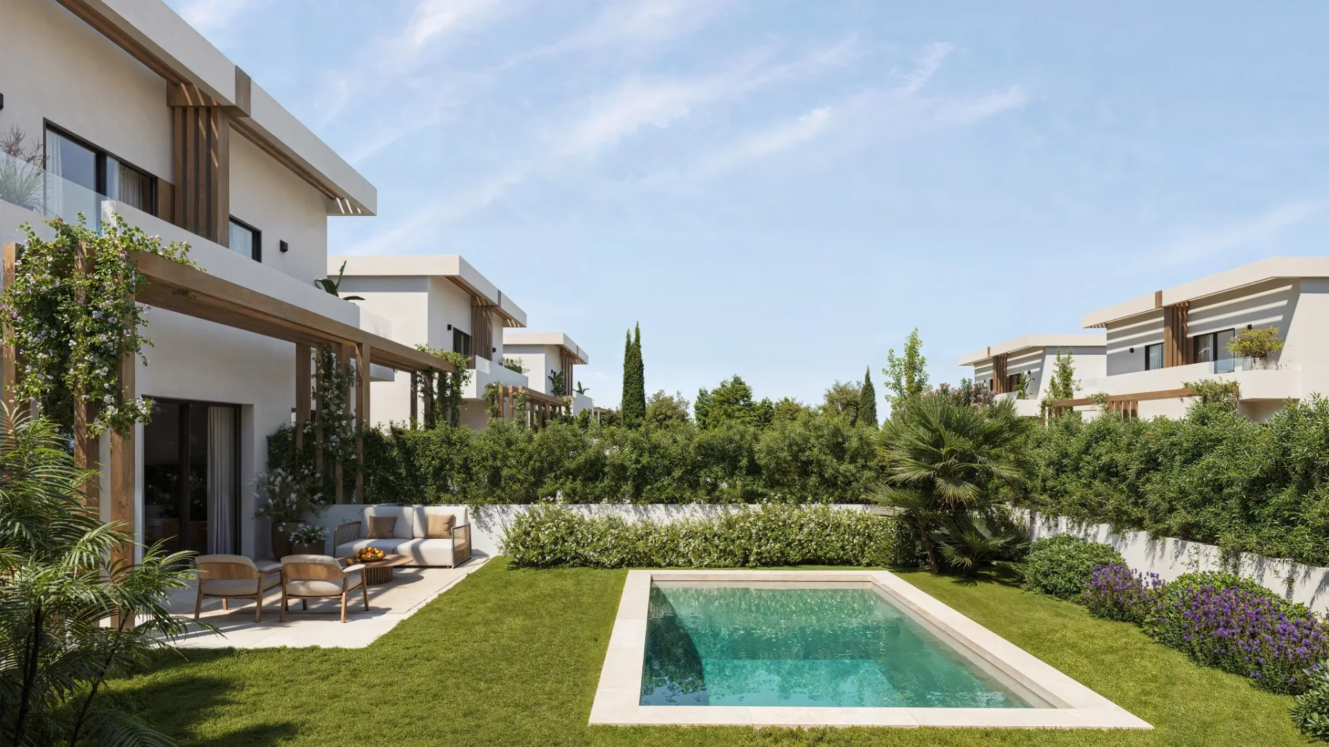 Render Exteriores Residencial al Retama